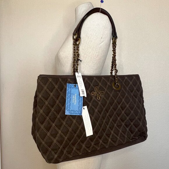 Simply Vera Vera Wang Handbags - ✨ Closet Refresh - Simply Vera Vera Wang Cocoa Brown Quilted Shoulder Bag NWT